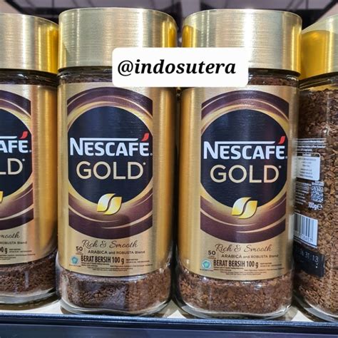 Jual Promo Nescafe Gold Kopi Instan Kopi Hitam Jar Gr Shopee