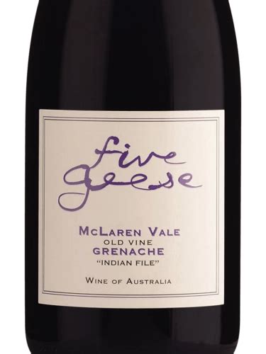 Five Geese Indian File Old Vine Grenache Vivino Australia