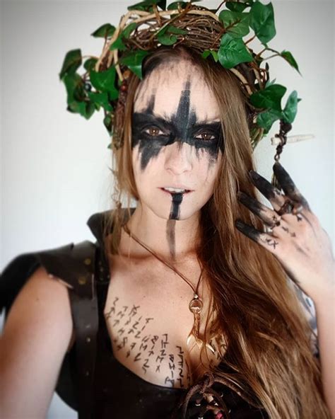 Viking Druid Makeup Beautiful Halloween Makeup Viking Makeup Pagan