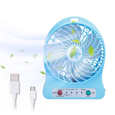 Hiroekza Portable Small Desk Fan Mute Snowflake Fan With LED Lantern