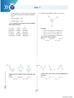 11 Sınıf Matematik Karma Test 1 Yaprak Test Derslig