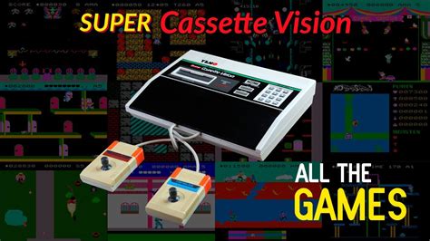 Epoch Super Cassette Vision All The Games Youtube