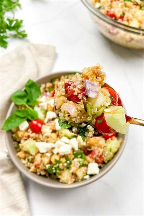 Salada Mediterr Nea De Quinoa Tomate Cereja Chefinha Natural