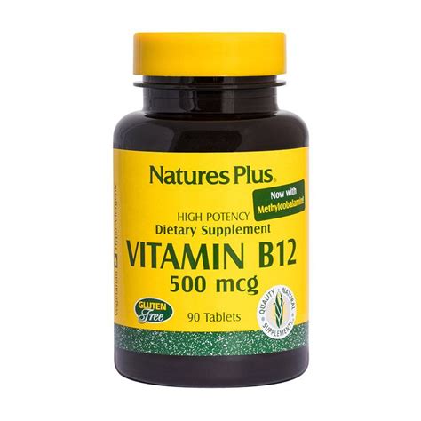 Buy Natures Plus Vitamin B 12 500 Mcg 90 Tablets Life Pharmacy