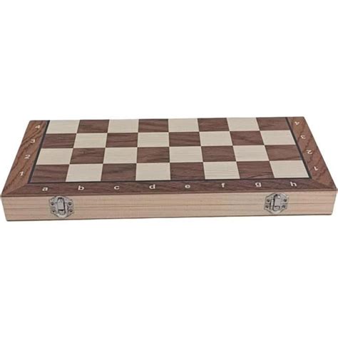 Checs Dames Backgammon Jeu De Rangement Pliant Jeu D Checs En Bois