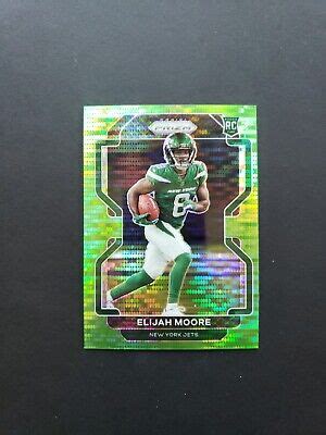 Panini Prizm Neon Green Pulsar Sp Elijah Moore New York Jets