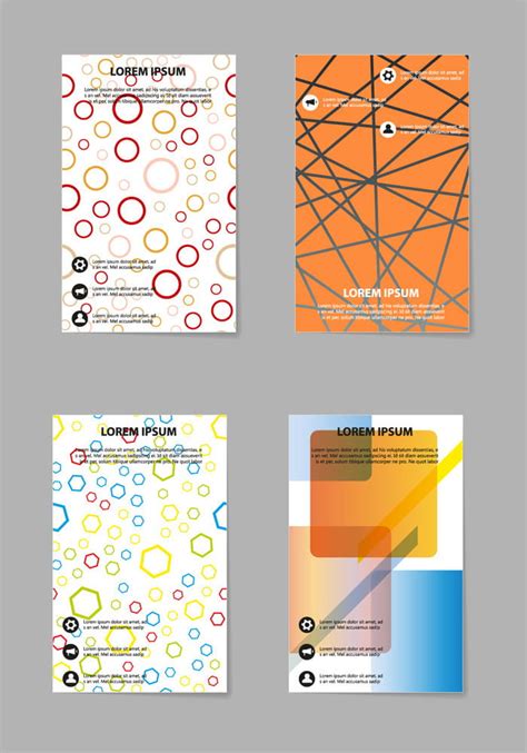 Abstract Brochure Compositions In Business Style Vector Eps Ai Uidownload