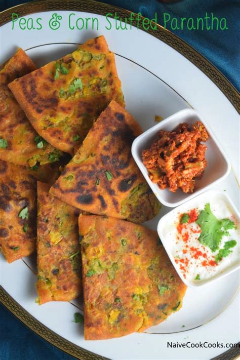 Palak Paneer Paratha Indian Spinach Cheese Flatbread Naive Cook Cooks