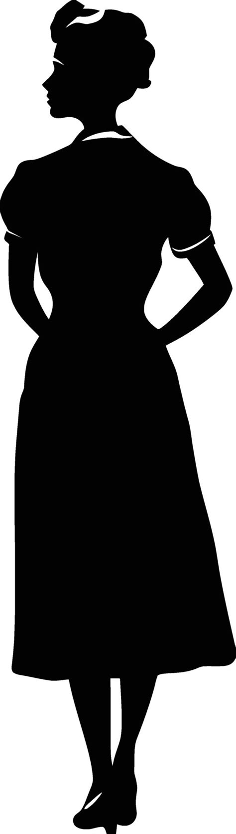 AI generated Silhouette nurse black color only full body 38019541 ...