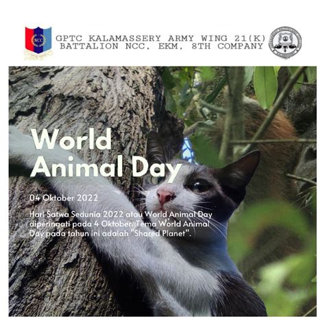 World Animal Day – India NCC