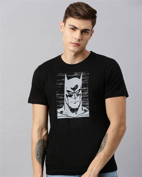 Buy Men S Black White Batman Printed Rogue T Shirt For Men Black