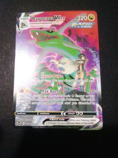 Rayquaza Vmax Silver Tempest Hobbies Toys Toys Games On Carousell