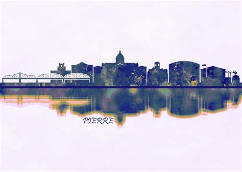 Pierre Skyline Painting By Nextway Art Fine Art America