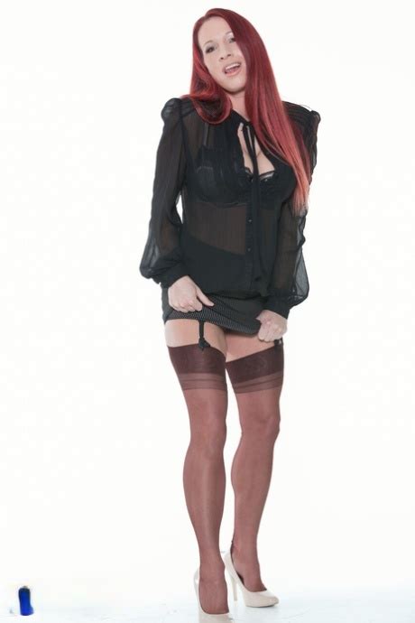 Sexy Redheaded MILF Faye Rampton Reveals Her Big Tits Flashes Her Panties CoedCherry