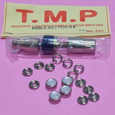 Matriz Tmp Broches Doble Aro Perla Mm Andrea Distribuidora