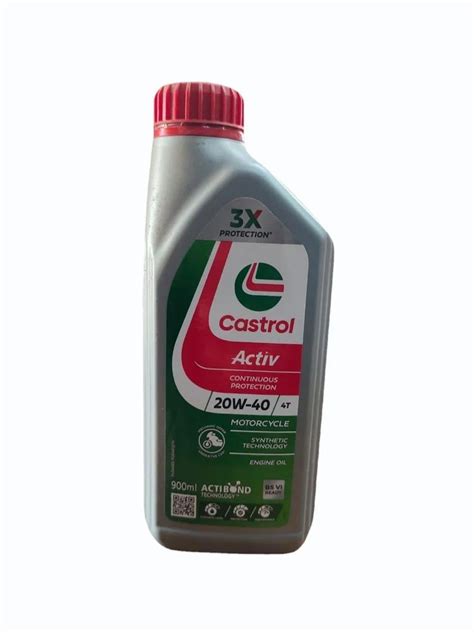 900ml Castrol Active 20W40 4T Bike Engine Oil At Rs 290 Bottle