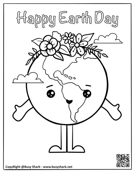 Earth Day Coloring Pages Kids