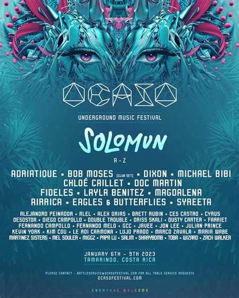 Costa Ricas Ocaso Festival Reveals Full Lineup Am