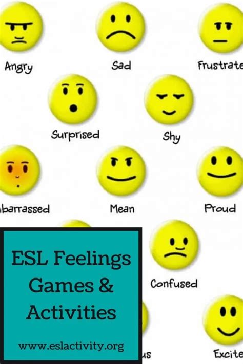 Esl Emotions And Feelings Games Activities Lesson Plans Artofit