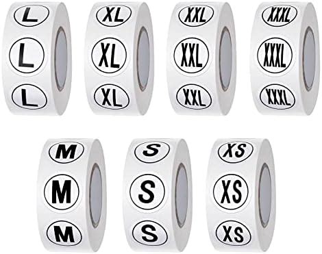 Amazon Pcs Clothing Size Stickers Labels Round Self