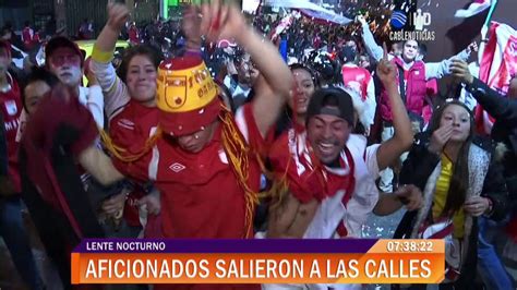 Así celebraron los hinchas de Santa Fe triunfo de la Copa Sudamericana