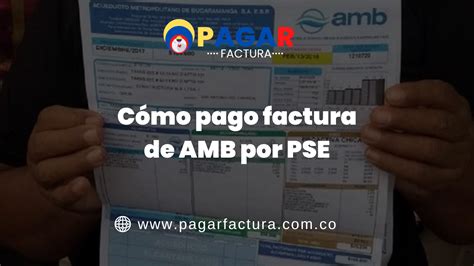 Cómo pago factura de AMB por PSE Pasos a seguir