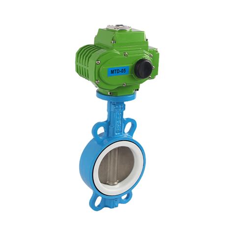 Industrial Hydraulic Motorized Tpfe Ductile Cast Butterfly Valve Water