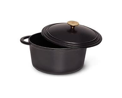 Crofton Black Gold Cast Iron 5 5 Quart Dutch Oven ALDI US