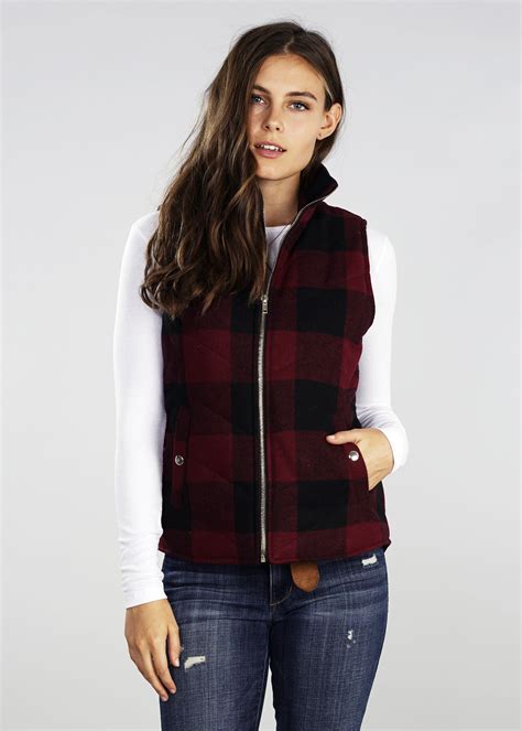 This Buffalo Plaid Vest Is Perfect For Layering Or Wearing Alone With