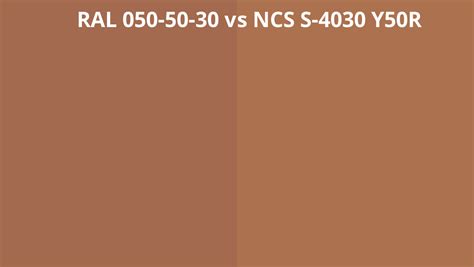 Ral 050 50 30 Vs Ncs S 4030 Y50r Ral Colour Chart Uk