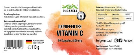 Gepuffertes Vitamin C Purazell