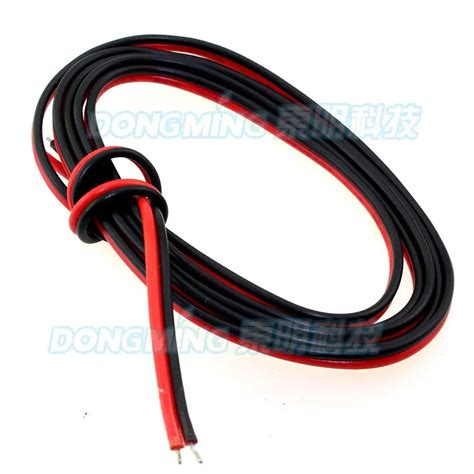 HOT OFFERS 50m Red Black 2 Pin Cable 12V Insulated Extension Wire Cord ...