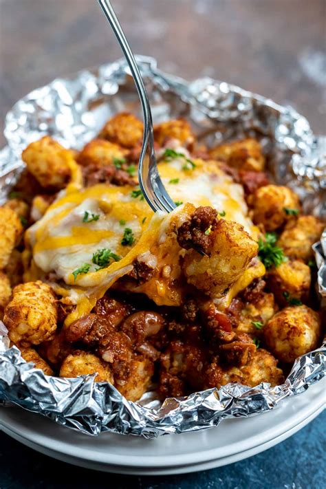 Chili Cheese Air Fryer Tater Tots Tasty Air Fryer Recipes