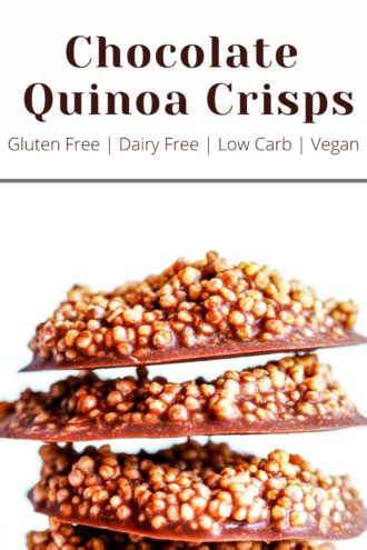 5 Min Crunchy Chocolate Quinoa Crisps The Toasted Pine Nut