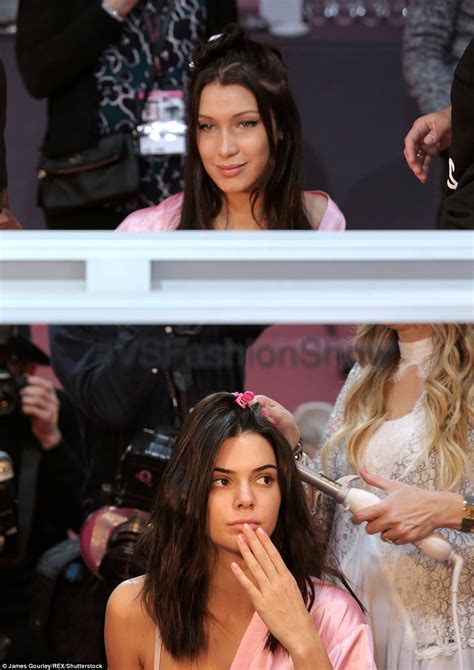 Bella Hadid Flashes Lacy Lingerie With Gigi In Preparing For Victoria S Secret Paris Show