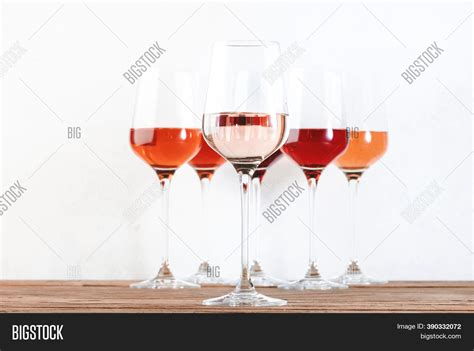 Rose Wine Glasses Set Image & Photo (Free Trial) | Bigstock