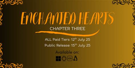 Chapter Three Official Release Date Enchanted Hearts Chapter By Hot Stone Studios