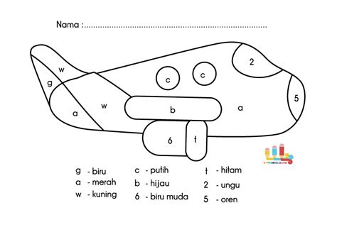 Lembaran Kerja Mewarna Abc