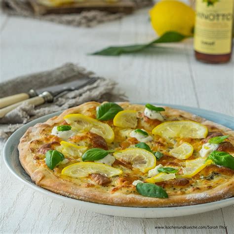 Zitronenpizza Herzhafte Gerichte Speisen Rezept Rezepte