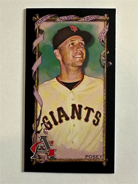 Buster Posey 2023 Topps Allen Ginter Baseball Mini Black Border