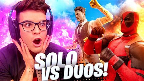 JUGANDO SOLO VS DUO A FORTNITE YouTube