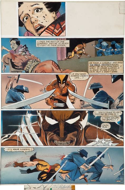 Marvel Comics Of The 1980s 1982 Wolverine 1 Hand Painted Colour Art