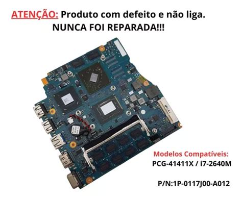 Placa M E Sony Pcg X P J A I M Defeito