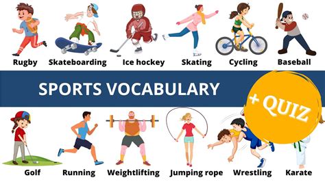 Sports Vocabulary In English Words Quiz Learn English Easy