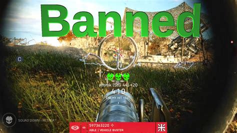 User Name 597363220 Battlefield 5 Spectating A Cheater Banned Youtube