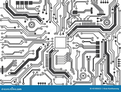 Circuit Board Background Texture Stock Vector Illustration Of