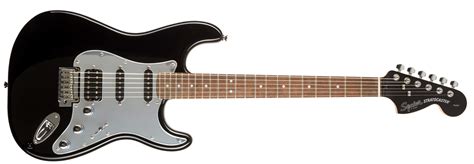 Fender Squier Standard Stratocaster Hss Lrl Black And Chrome Chitarra Elettrica Kytaryit