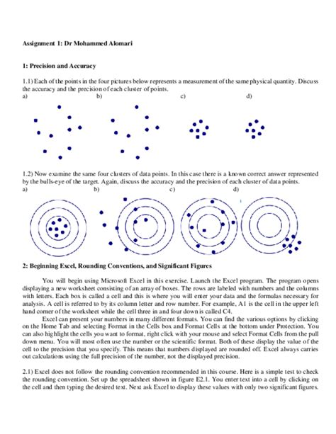 Accuracy Vs Precision Worksheet By Cooks Science Worksheets Library