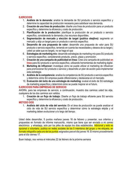 Ejercicios De Mercadotecnia Yunior Garcia Padilla Udocz