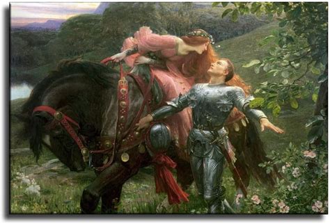 La Belle Dame Sans Merci By Sir Frank Dicksee Canvas Art Poster And Wall Art Picture